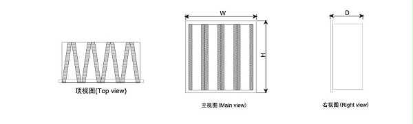 单法兰三视图