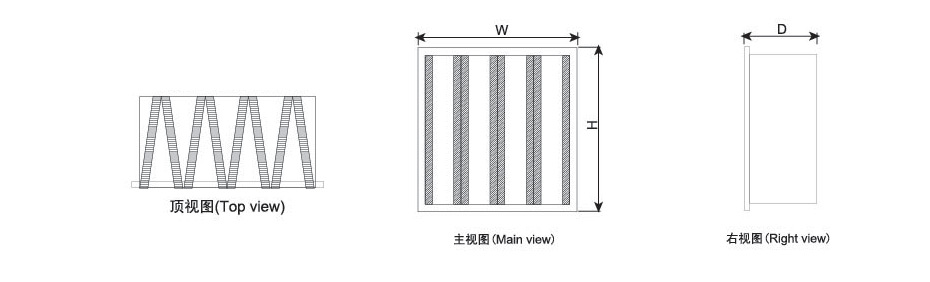 单法兰三视图