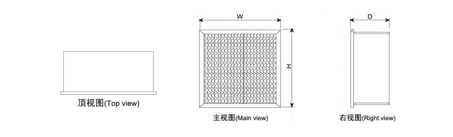 单法兰三视图